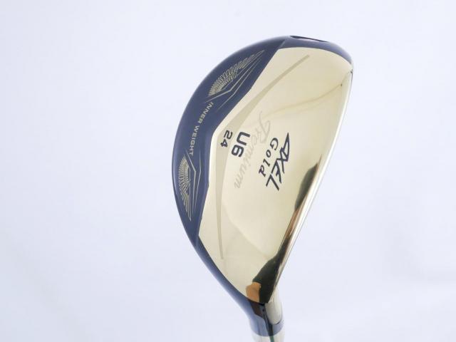 Fairway Wood : Tsuruya : ไม้กระเทย Tsuruya AXEL Gold Premium IV (รุ่นปี 2021 ตัวท๊อป ของใหม่ 2 หมื่นกว่า) Loft 24 Flex R