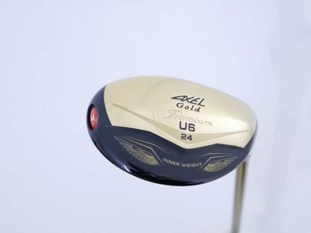 Fairway Wood : Tsuruya : ไม้กระเทย Tsuruya AXEL Gold Premium IV (รุ่นปี 2021 ตัวท๊อป ของใหม่ 2 หมื่นกว่า) Loft 24 Flex R