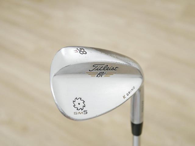 Wedge : Other : Wedge Titleist Vokey SM5 Forged Loft 58 ก้านเหล็ก Dynamic Gold S200