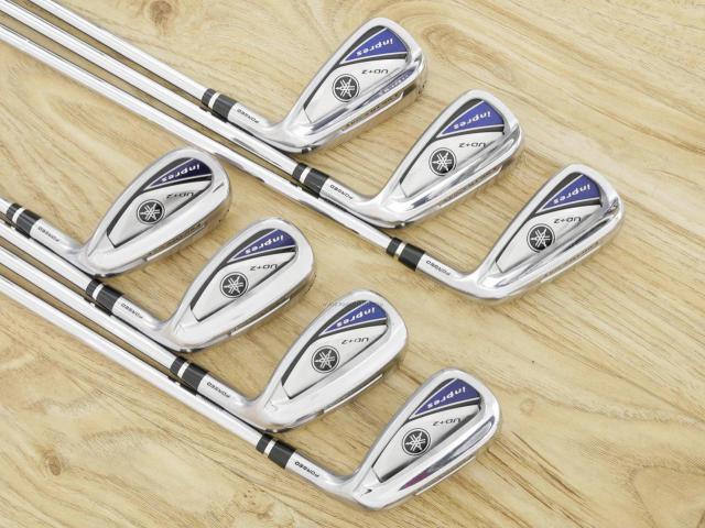 Iron set : Yamaha : ชุดเหล็ก Yamaha Inpres UD+2 (ออกปี 2019 ตีไกลที่สุด ไกลกว่าเหล็กทั่วไป 2 เบอร์ หน้าเด้ง COR 0.822) มีเหล็ก 7-Pw,Aw,As,Sw (7 ชิ้น) ก้านเหล็ก NS Pro Zelos 7 Flex S