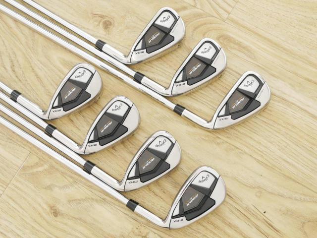 Iron set : Callaway : ชุดเหล็ก Callaway Rogue ST Max (ออกปี 2022 ตีง่าย ไกลมาก) มีเหล็ก 5-Pw,Aw (7 ชิ้น) ก้านเหล็ก Dynamic Gold 95 S200