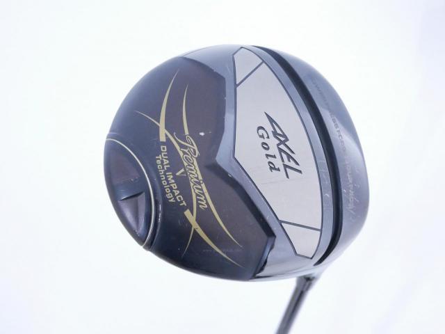 Driver : Tsuruya : ไดรเวอร์ Tsuruya AXEL Gold Premium 5 (รุ่นปี 2023 ตัวท๊อป หน้าเด้งสุดๆ COR 0.88 ของใหม่ 5 หมื่น) Loft 10.5 ก้าน NS Pro Regio Formula 45 Flex R