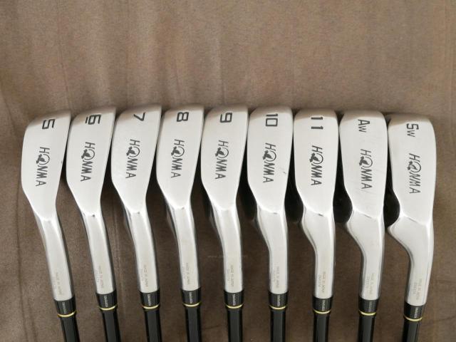 Iron set : Honma : ชุดเหล็ก Honma AMAZING Spec II (หน้าเด้ง โกงองศาสุดๆ ไกลที่สุด) มีเหล็ก 5-11,Aw,Sw (9 ชิ้น ระยะเทียบเท่า 4-Pw,Aw,Sw) ก้าน AMAZING SPEC Feather & Feather FLex R
