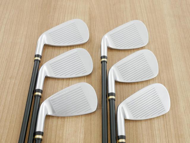 Iron set : Honma : **ก้าน 3 ดาว** ชุดเหล็ก Honma Beres IE-01 (ใบใหญ่ ลอยง่าย เหมาะกับซีเนียร์) มีเหล็ก 5-10 (6 ชิ้น) ก้าน ARMRQ 6 (45) Flex R (3 ดาว)