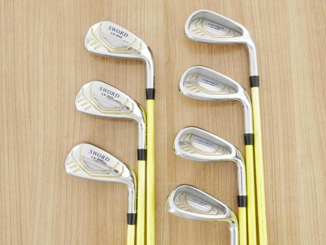 Iron set : Katana : ชุดเหล็ก Katana Sword LX-880 (เหล็กยาวเป็น Utility ตีง่าย) มีเหล็ก 6-Pw,Aw,Sw (7 ชิ้น) ก้านกราไฟต์ Fujikura Speeder Five Flex R