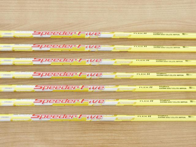 Iron set : Katana : ชุดเหล็ก Katana Sword LX-880 (เหล็กยาวเป็น Utility ตีง่าย) มีเหล็ก 6-Pw,Aw,Sw (7 ชิ้น) ก้านกราไฟต์ Fujikura Speeder Five Flex R