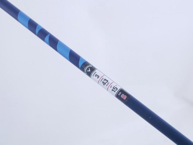 Fairway Wood : callaway : หัวไม้ 3 Callaway Paradym X (รุ่นปี 2023 Japan Spec.) Loft 15 (ปรับได้) ก้าน Fujikura Ventus TR 5 Flex S