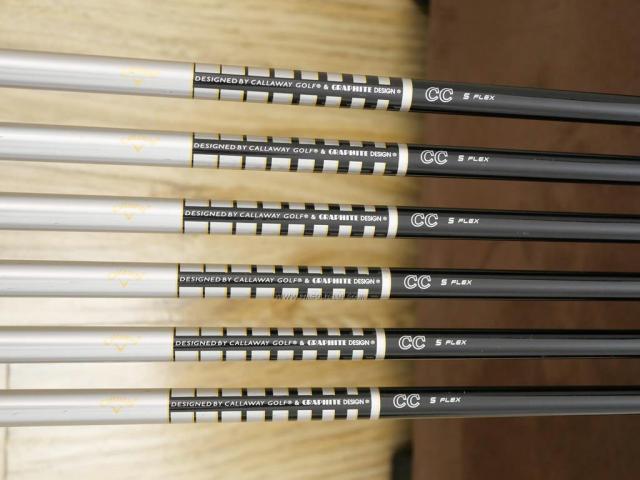 Iron set : Callaway : ชุดเหล็ก Callaway Collection (ตีง่าย ไกล) มีเหล็ก 5-Pw (6 ชิ้น) ก้านกราไฟต์ Flex S