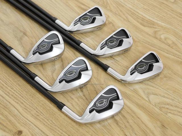 Iron set : Callaway : ชุดเหล็ก Callaway Collection (ตีง่าย ไกล) มีเหล็ก 5-Pw (6 ชิ้น) ก้านกราไฟต์ Flex S