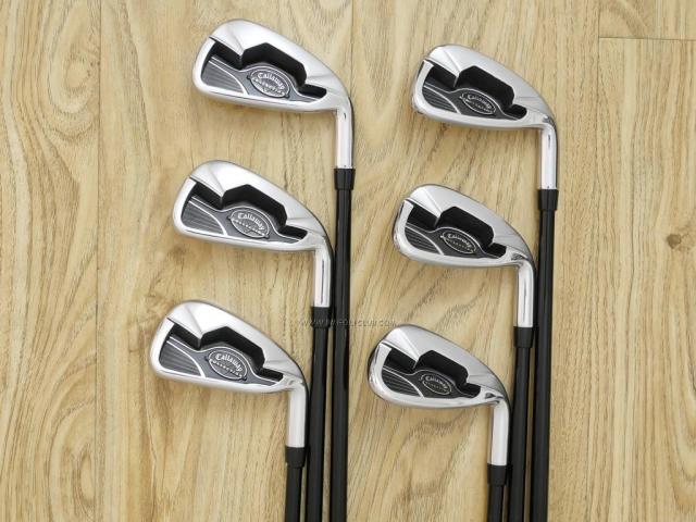Iron set : Callaway : ชุดเหล็ก Callaway Collection (ตีง่าย ไกล) มีเหล็ก 5-Pw (6 ชิ้น) ก้านกราไฟต์ Flex S