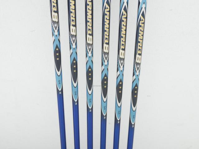 Iron set : Honma : **ก้าน 3 ดาว** ชุดเหล็ก Honma Tour World TW727P (Forged) มีเหล็ก 5-10 (6 ชิ้น) ก้านกราไฟต์ ARMRQ 8 (54) Flex R (3 ดาว)