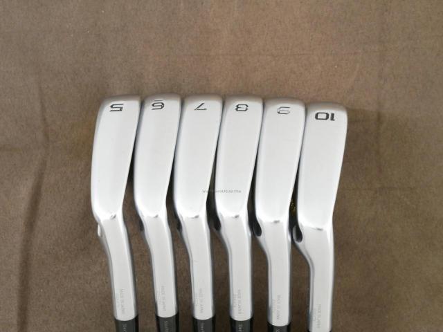 Iron set : Honma : **ก้าน 3 ดาว** ชุดเหล็ก Honma Tour World TW727P (Forged) มีเหล็ก 5-10 (6 ชิ้น) ก้านกราไฟต์ ARMRQ 8 (54) Flex R (3 ดาว)