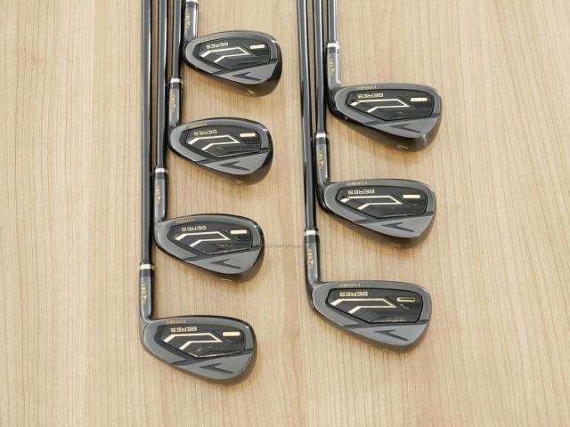 Iron set : Honma : ชุดเหล็ก Honma Beres 09 Forged Black (รุ่นล่าสุด ออกปี 2024 สวยมากๆ) มีเหล็ก 7-11,Aw,Sw (7 ชิ้น เทียบเท่า 6-Pw,Aw,Sw) ก้าน ARMRQ FX Flex R