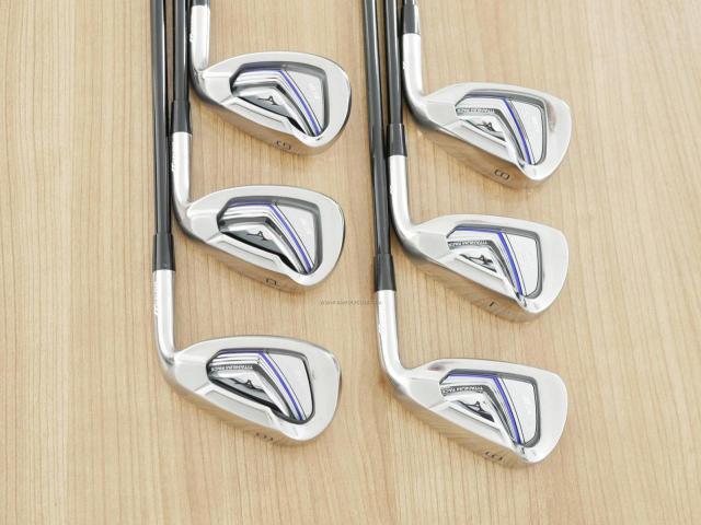 Iron set : Mizuno : ชุดเหล็ก Mizuno JPX EIII SV Titanium (ตัวท้อป ใบใหญ่ที่สุดของ Mizuno ตีง่ายมาก หน้าเด้ง ตีไกล) มีเหล็ก 6-Pw,Aw (6 ชิ้น) ก้านกราไฟต์ Flex R