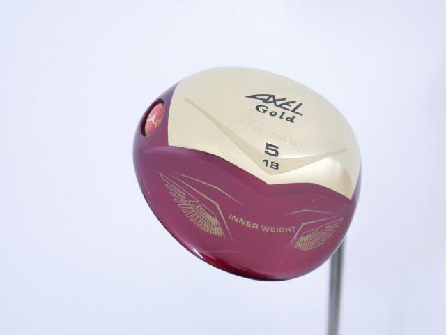 Fairway Wood : Tsuruya : หัวไม้ 5 Tsuruya AXEL Gold Premium IV (รุ่นปี 2021 ตัวท๊อป ของใหม่ 2 หมื่นกว่า) Loft 18 ก้าน Ping Alta J CB Flex SR