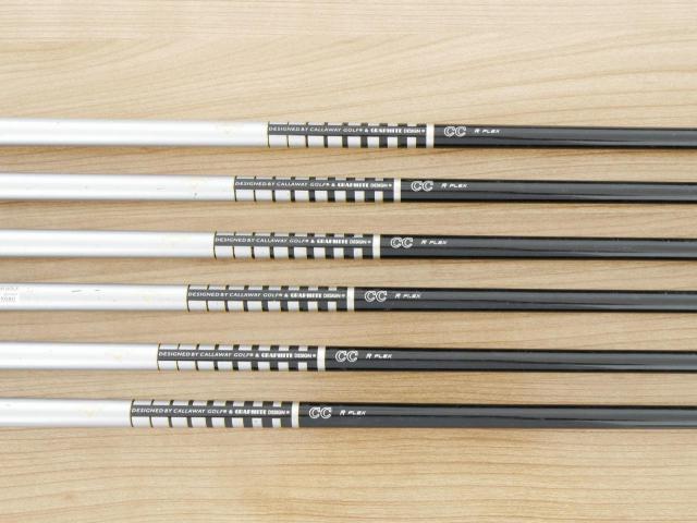 Iron set : Callaway : ชุดเหล็ก Callaway Collection (ตีง่าย ไกล) มีเหล็ก 5-Pw (6 ชิ้น) ก้านกราไฟต์ Flex R