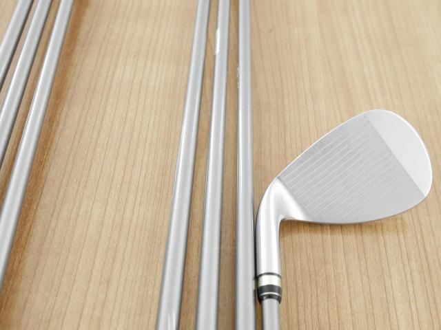 Iron set : PRGR : ชุดเหล็กกระเทย PRGR Egg PC (รุ่นปี 2019 ตีง่ายและไกลมากๆ โกงสุดๆ) มีเหล็ก 7-Pw,Aw,As,Sw (7 ชิ้น) ก้านกราไฟต์ M-37 Flex R