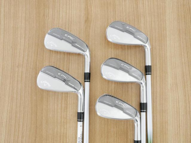 Lady club : All : **ของใหม่ ยังไม่แกะพลาสติก** ชุดเหล็ก Callaway EPIC Max Fast (รุ่นแพงสุด ไกลสุดของ Callaway ปี 2021) มีเหล็ก 7-Pw,Aw (5 ชิ้น) ก้านกราไฟต์ Mitsubishi ELDIO 40 Flex L