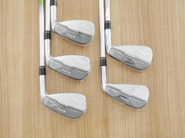 Lady club : All : **ของใหม่ ยังไม่แกะพลาสติก** ชุดเหล็ก Callaway EPIC Max Fast (รุ่นแพงสุด ไกลสุดของ Callaway ปี 2021) มีเหล็ก 7-Pw,Aw (5 ชิ้น) ก้านกราไฟต์ Mitsubishi ELDIO 40 Flex L