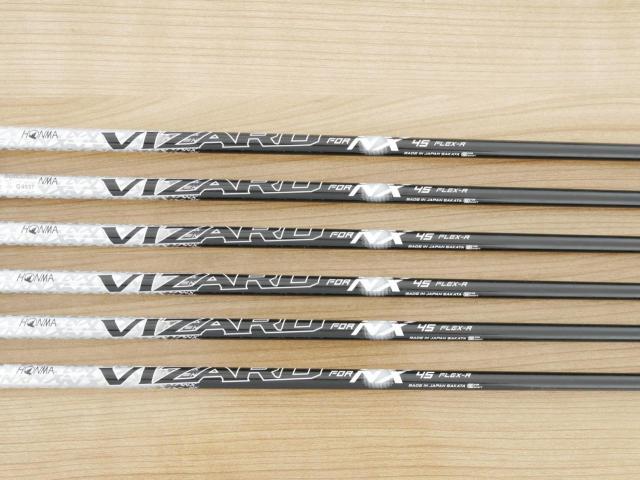 Iron set : Honma : ชุดเหล็ก Honma Beres NX (รุ่นปี 2023) มีเหล็ก 7-11,Aw (6 ชิ้น) ก้านกราไฟต์ Honma Vizard 45 Flex R