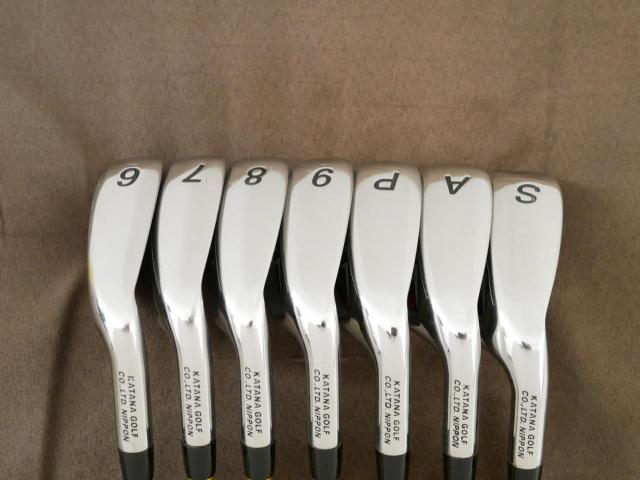 Iron set : Katana : ชุดเหล็ก Katana Sword ATC-589a (หน้าเด้ง) มีเหล็ก 6-Pw,Aw,Sw (7 ชิ้น) ก้านกราไฟต์ Fujikura Speeder 589 Flex R