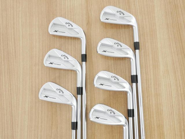 Iron set : Callaway : ชุดเหล็ก Callaway X Forged (ปี 2019) มีเหล็ก 4-Pw (7 ชิ้น) ก้านเหล็ก NS Pro 950 Flex S