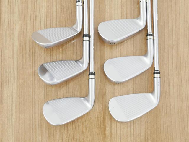 Iron set : PRGR : ชุดเหล็กกระเทย PRGR NEW Egg Forged (รุ่นปี 2020 ตีง่ายและไกลมากๆ เด้งสุดๆ COR 0.82) มีเหล็ก 7-Pw,Aw,As (6 ชิ้น) ก้านเหล็ก NS Pro 080 Flex SR (M40)