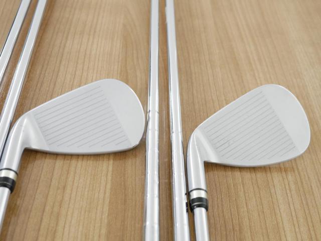 Iron set : PRGR : ชุดเหล็กกระเทย PRGR NEW Egg Forged (รุ่นปี 2020 ตีง่ายและไกลมากๆ เด้งสุดๆ COR 0.82) มีเหล็ก 7-Pw,Aw,As (6 ชิ้น) ก้านเหล็ก NS Pro 080 Flex SR (M40)