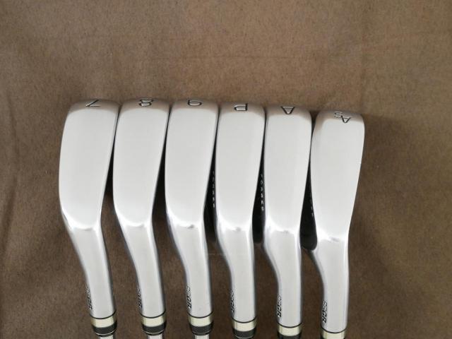 Iron set : PRGR : ชุดเหล็กกระเทย PRGR NEW Egg Forged (รุ่นปี 2020 ตีง่ายและไกลมากๆ เด้งสุดๆ COR 0.82) มีเหล็ก 7-Pw,Aw,As (6 ชิ้น) ก้านเหล็ก NS Pro 080 Flex SR (M40)