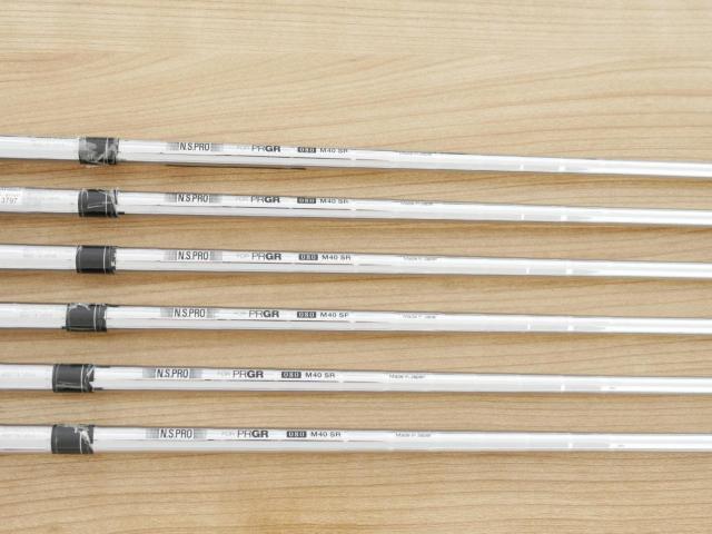 Iron set : PRGR : ชุดเหล็กกระเทย PRGR NEW Egg Forged (รุ่นปี 2020 ตีง่ายและไกลมากๆ เด้งสุดๆ COR 0.82) มีเหล็ก 7-Pw,Aw,As (6 ชิ้น) ก้านเหล็ก NS Pro 080 Flex SR (M40)