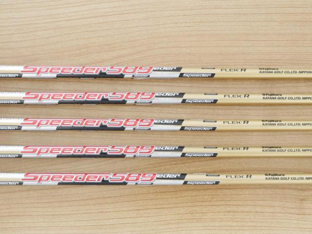 Iron set : Katana : ชุดเหล็ก Katana Sword Sniper 589 (หน้าเด้ง) มีเหล็ก 6-Pw (5 ชิ้น) ก้านกราไฟต์ Speeder 589 Flex R