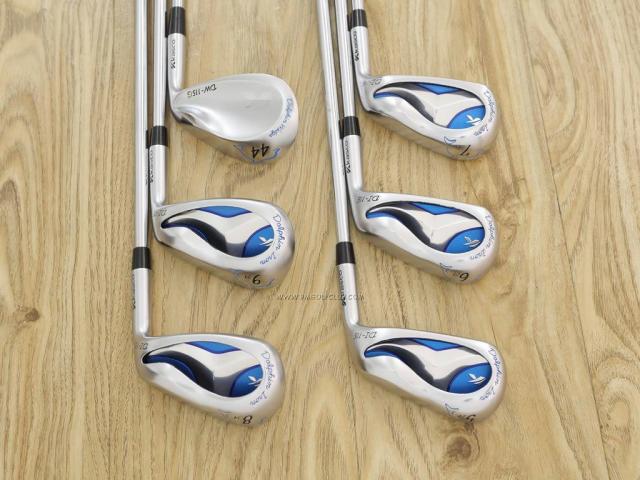 Iron set : Kasco : ชุดเหล็ก Kasco Dolphin (ใบใหญ่ ตีง่ายมาก หน้าเด้ง หน้าบางเพียง 2.2 มิล) มีเหล็ก 5-Pw (6 ชิ้น) ก้านเหล็ก NS Pro 950 Flex R