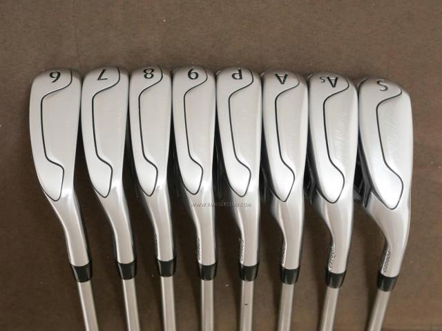 Iron set : Titleist : ชุดเหล็ก Titleist VG3 Type D Forged (รุ่นล่าสุด ปี 2019 Japan Spec. ตีง่ายและไกลที่สุดของ Titleist) มีเหล็ก 6-Pw,Aw,As,Sw (8 ชิ้น) ก้านกราไฟต์ Flex R