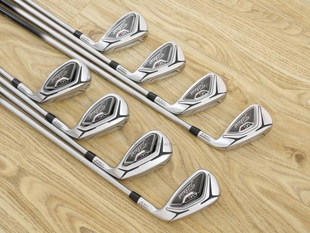Iron set : Titleist : ชุดเหล็ก Titleist VG3 Type D Forged (รุ่นล่าสุด ปี 2019 Japan Spec. ตีง่ายและไกลที่สุดของ Titleist) มีเหล็ก 6-Pw,Aw,As,Sw (8 ชิ้น) ก้านกราไฟต์ Flex R