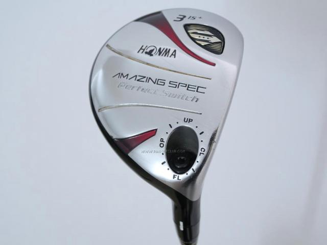 Fairway Wood : Honma : **ก้าน 3 ดาว** หัวไม้ 3 Honma Amazing Spec Perfect Switch Loft 15 ก้าน ARMRQ 6 Flex R (3 ดาว)