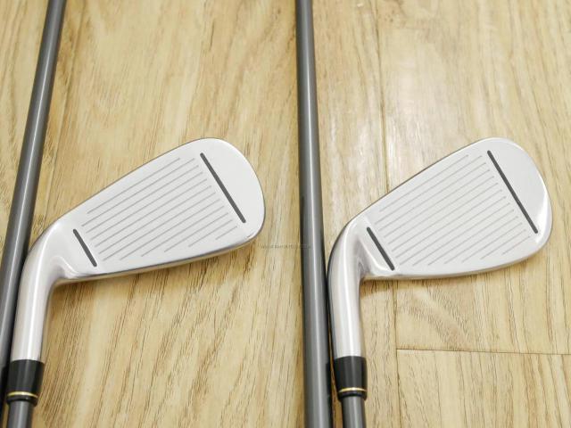 Iron set : Taylormade : ชุดเหล็ก Taylormade Gloire G (รุ่นท๊อปสุด ตีไกลมากๆ เหล็ก 7 Loft 26.5 หน้าเด้ง) มีเหล็ก 5-Pw (6 ชิ้น) ก้านกราไฟต์ Flex R