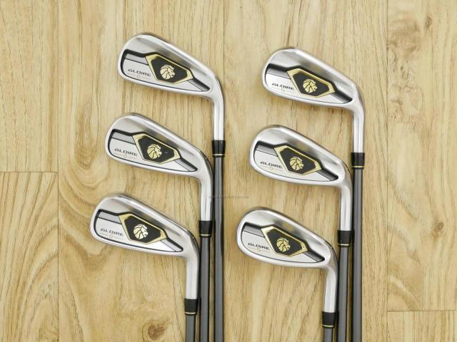 Iron set : Taylormade : ชุดเหล็ก Taylormade Gloire G (รุ่นท๊อปสุด ตีไกลมากๆ เหล็ก 7 Loft 26.5 หน้าเด้ง) มีเหล็ก 5-Pw (6 ชิ้น) ก้านกราไฟต์ Flex R