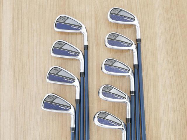 Iron set : Callaway : ชุดเหล็ก Callaway Paradym (ออกปี 2023 Japan Spec.) มีเหล็ก 4-Pw,Aw,52 (9 ชิ้น) ก้านกราไฟต์ Fujikura VENTUS TR 5 Flex R