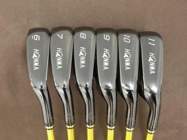 Iron set : Honma : **ก้าน 3 ดาว** ชุดเหล็ก Honma Beres IS-05 Black Limited Forged (ออกปี 2017) มีเหล็ก 6-11 (6 ชิ้น ระยะเทียบเท่า 5-Pw ของรุ่นอื่นๆ) ก้าน ARMRQ ∞ (48) Flex R (3 ดาว)