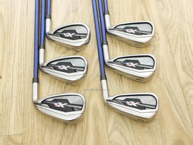 Iron set : Callaway : ชุดเหล็ก Callaway XR (ใบใหญ่ ตีง่ายมาก) มีเหล็ก 5-Pw (6 ชิ้น) ก้านกราไฟต์ Flex R