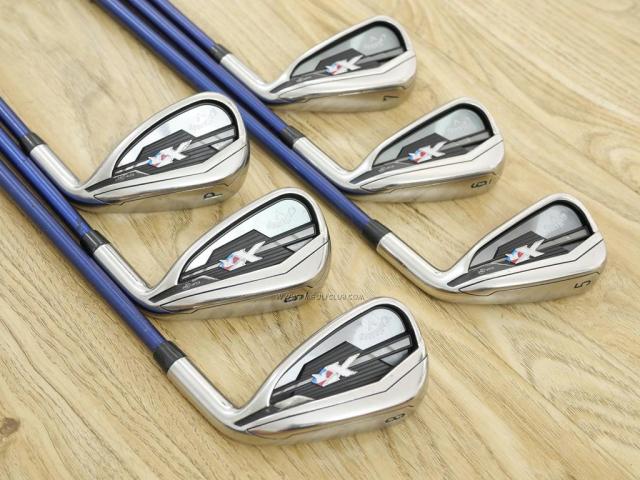 Iron set : Callaway : ชุดเหล็ก Callaway XR (ใบใหญ่ ตีง่ายมาก) มีเหล็ก 5-Pw (6 ชิ้น) ก้านกราไฟต์ Flex R