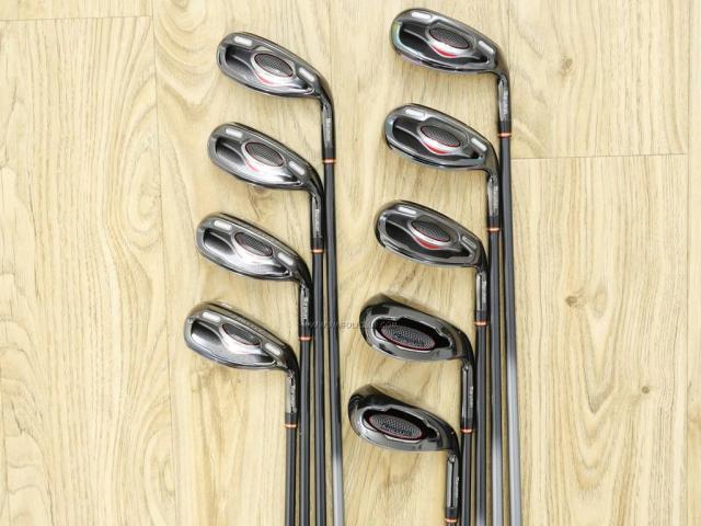 Iron set : Maruman : ชุดเหล็กกระเทย Maruman Shuttle i3000x มีเหล็ก 5-10,Pw,Aw,Sw (9 ชิ้น เทียบเท่า 4-Pw,Aw,Sw) ก้านกราไฟต์ Flex R2