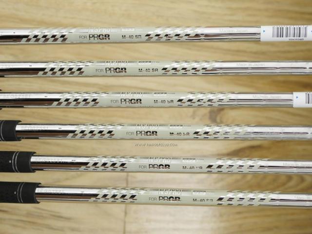 Iron set : PRGR : ชุดเหล็ก PRGR RS Maraging Face (รุ่นใหม่ ปี 2019 หน้าเด้ง) มีเหล็ก 5-Pw (6 ชิ้น) ก้านเหล็ก NS Pro 085 Flex SR (M-40)