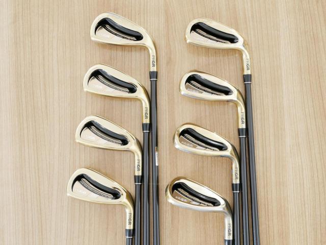 Iron set : PRGR : ชุดเหล็ก PRGR H/S 701 (หน้า Maraging เด้ง ไกล) มีเหล็ก 5-Pw,Aw,Sw (8 ชิ้น) ก้าน M-37 Flex R