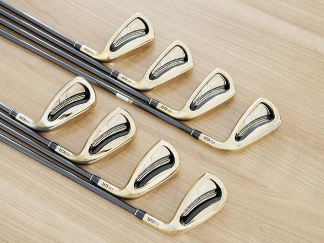 Iron set : PRGR : ชุดเหล็ก PRGR H/S 701 (หน้า Maraging เด้ง ไกล) มีเหล็ก 5-Pw,Aw,Sw (8 ชิ้น) ก้าน M-37 Flex R