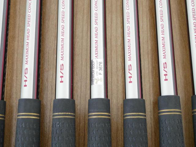 Iron set : PRGR : ชุดเหล็ก PRGR H/S 701 (หน้า Maraging เด้ง ไกล) มีเหล็ก 5-Pw,Aw,Sw (8 ชิ้น) ก้าน M-37 Flex R