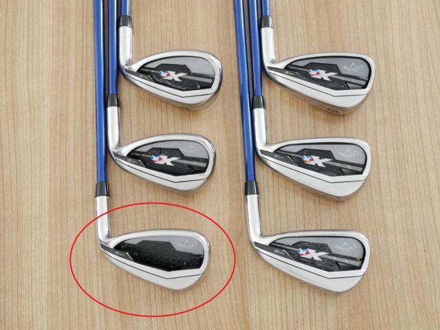 Iron set : Callaway : **มีตำหนิ** ชุดเหล็ก Callaway XR (ใบใหญ่ ตีง่ายมาก) มีเหล็ก 6-Pw,Aw (6 ชิ้น) ก้านกราไฟต์ Flex R