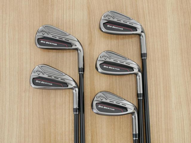 Iron set : Callaway : ชุดเหล็ก Callaway Big Bertha (รุ่นล่าสุด ปี 2023 ตีง่ายที่สุดของ Callaway) มีเหล็ก 6-Pw (5 ชิ้น) ก้านกราไฟต์ Fujikura Speeder NX Flex R