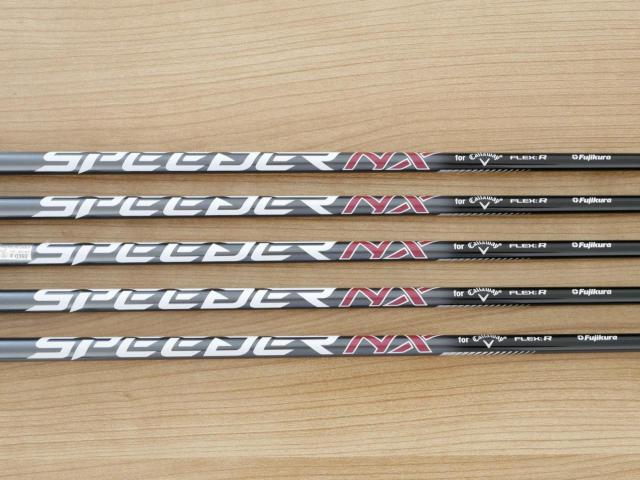 Iron set : Callaway : ชุดเหล็ก Callaway Big Bertha (รุ่นล่าสุด ปี 2023 ตีง่ายที่สุดของ Callaway) มีเหล็ก 6-Pw (5 ชิ้น) ก้านกราไฟต์ Fujikura Speeder NX Flex R