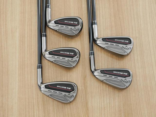 Iron set : Callaway : ชุดเหล็ก Callaway Big Bertha (รุ่นล่าสุด ปี 2023 ตีง่ายที่สุดของ Callaway) มีเหล็ก 6-Pw (5 ชิ้น) ก้านกราไฟต์ Fujikura Speeder NX Flex R
